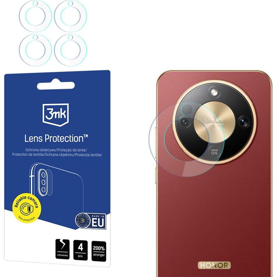 Osłona na aparat 3mk Lens Protection dla Honor Magic8 Lite, 4 zestawy.
